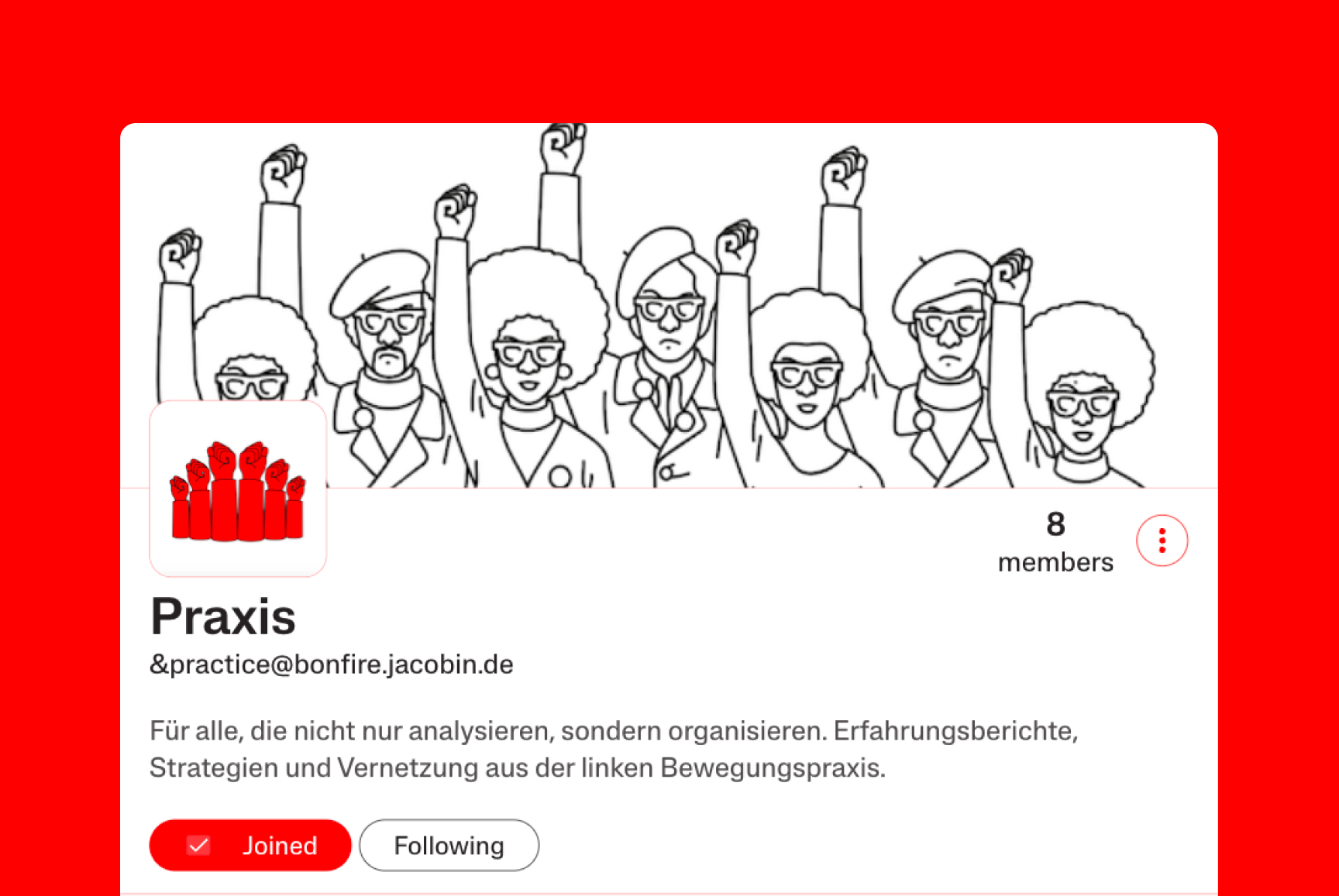 A Jacobin group organised around topics